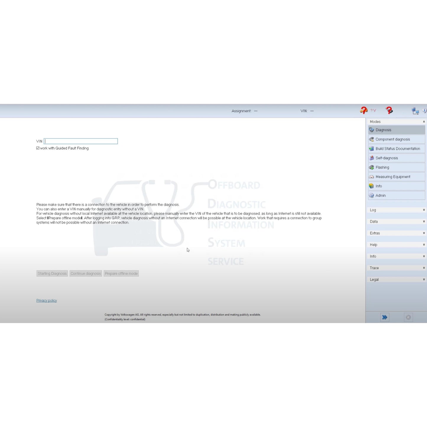 ODIS Service 25.0.1 diagnostic software for VW Audi Skoda Seat – Online & Offline version