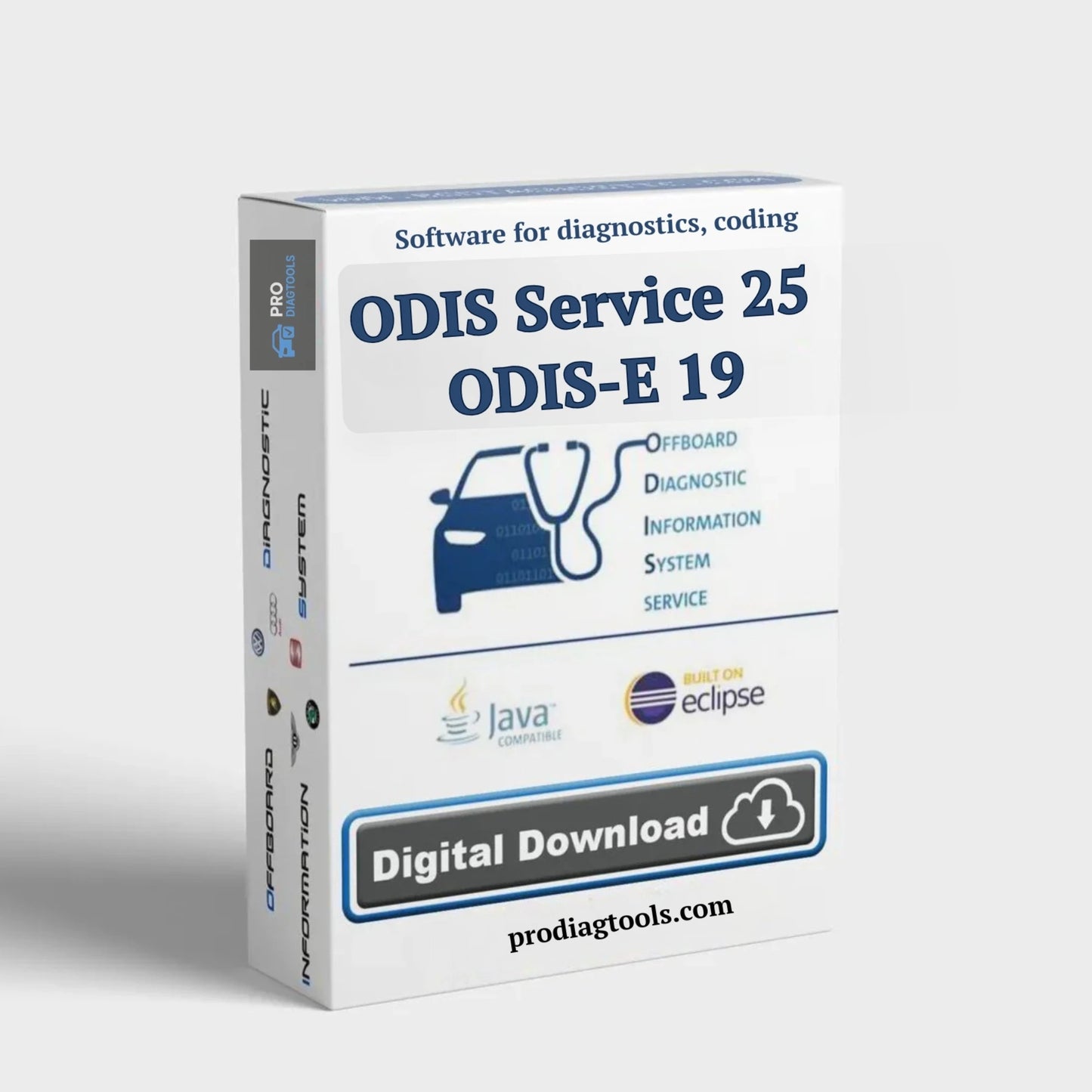 Prodiagtools ODIS 25 diagnostic software download box for automotive diagnostics and coding digital download