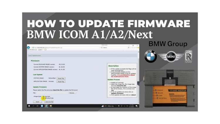 How to Update BMW ICOM Firmware | BMW ICOM A1 A2 NEXT Guide