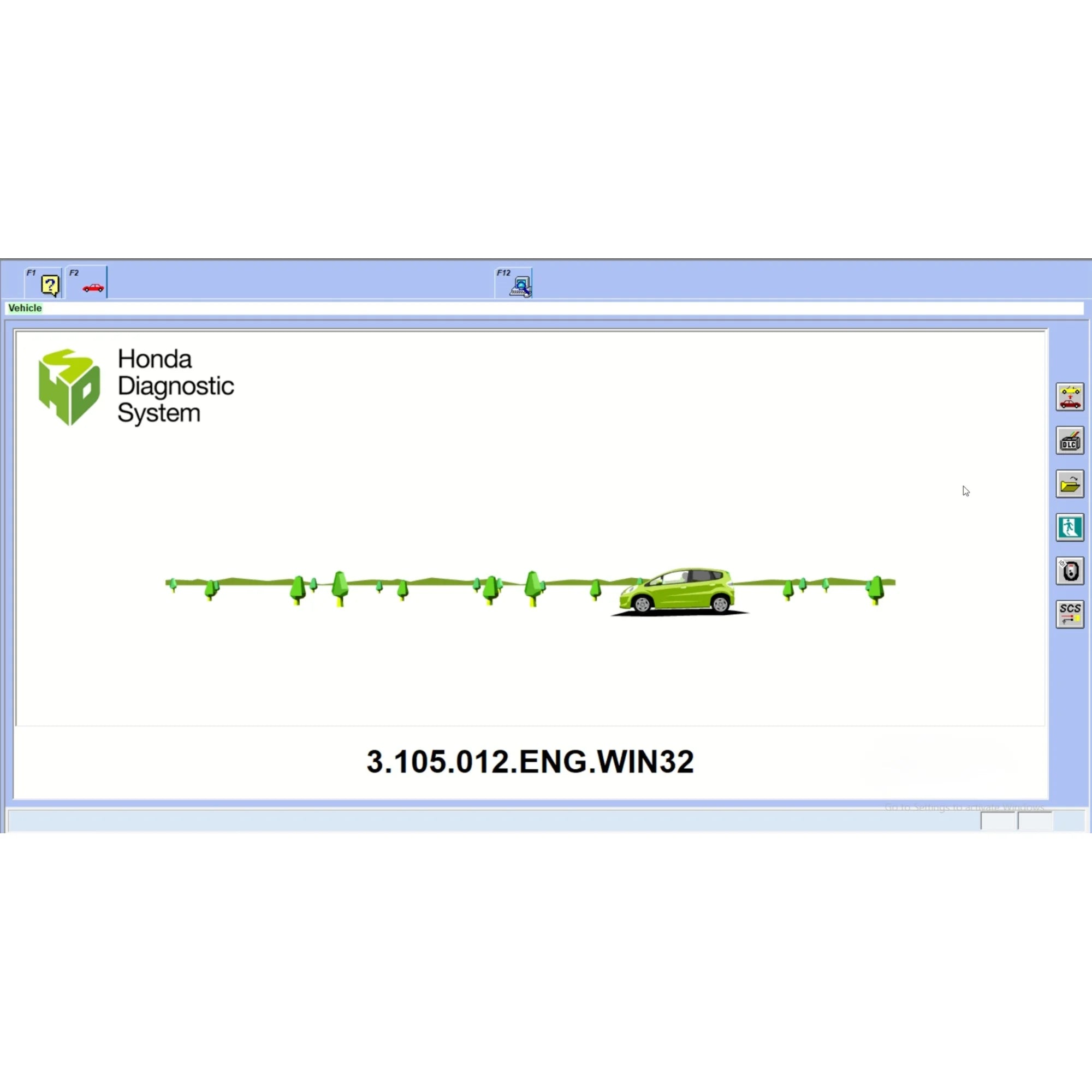 Honda HDS 3.105.012 ENG WIN32 dealer diagnostic software interface for Honda Acura ECU diagnostics