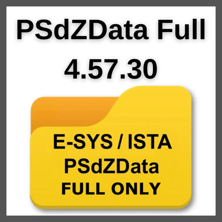 BMW PSdZData Full 4.57.30 database for ISTA and E-Sys coding and programming