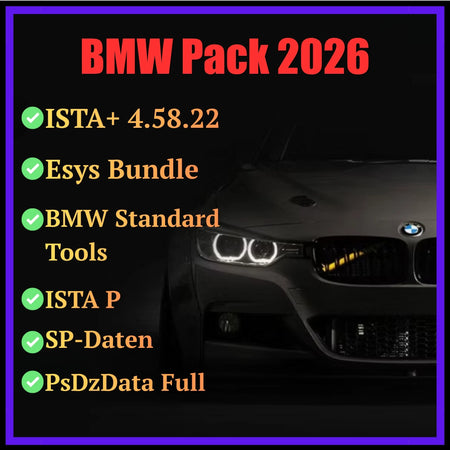 bmw diagnostic software bundle 2026 ista esys inpa ista p sp daten psdzdata full package