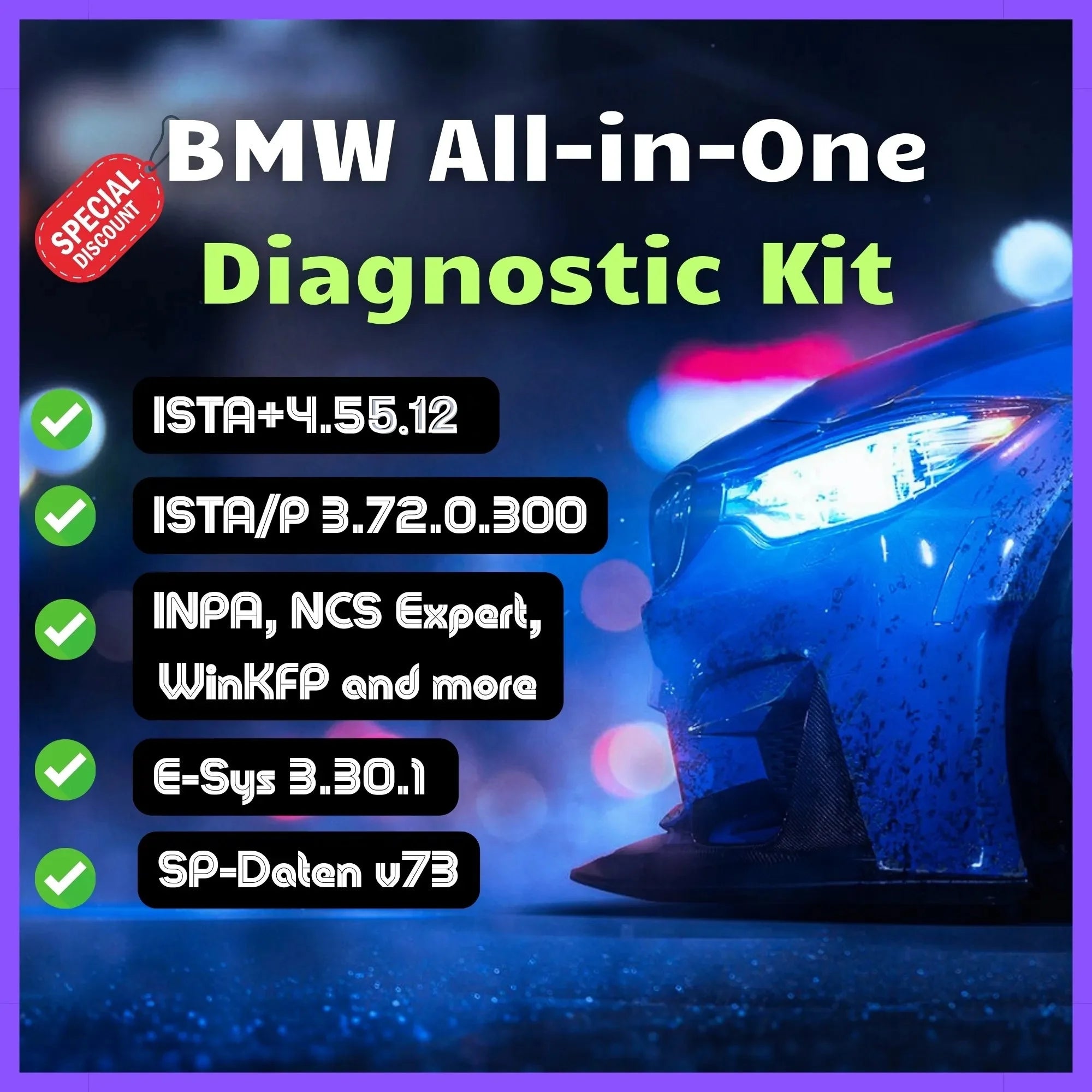 BMW Full Software Pack for Diagnostics – ISTA+, ISTA/P, INPA, SP - Daten - Prodiagtools