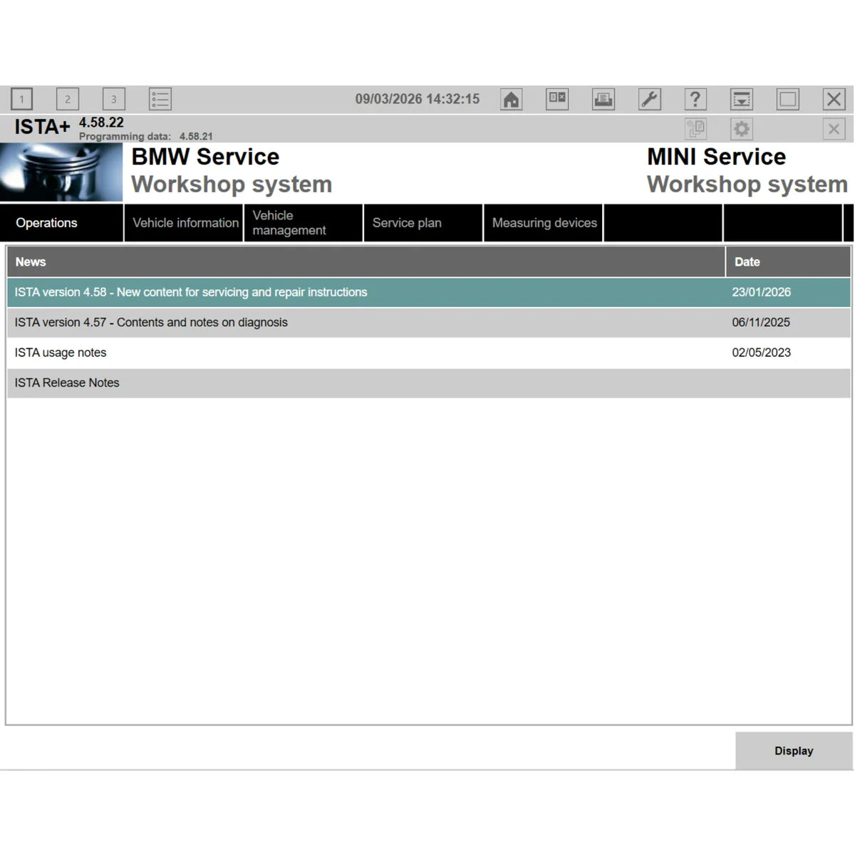 bmw ista plus 4.58.22 rheingold diagnostic software interface for bmw and mini vehicles