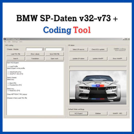 BMW SP - Daten v32 to v73 Download with Coding Tool - Prodiagtools