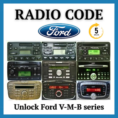 Ford Radio Code Unlock V/M/B Series – 6000CD & Sony - Prodiagtools