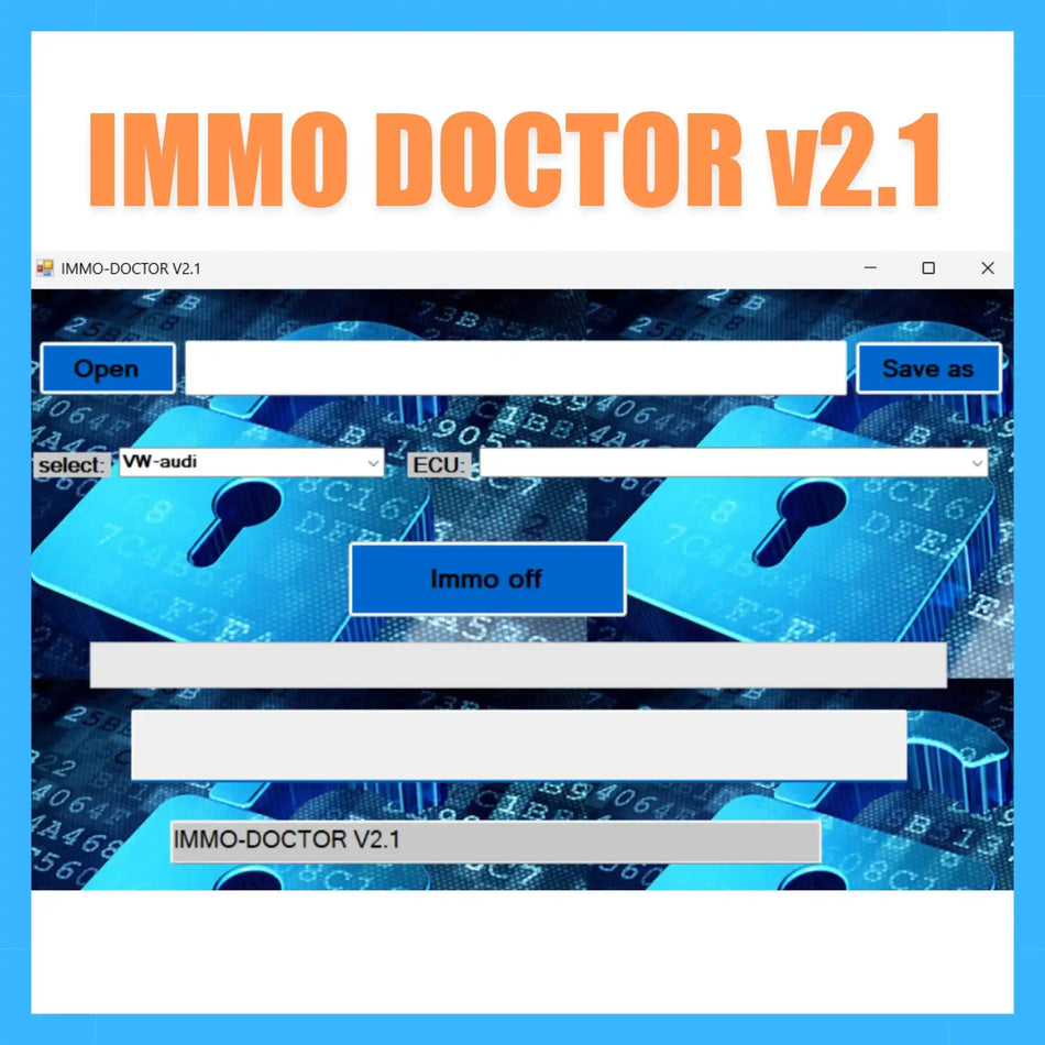 IMMO DOCTOR V2.1 immo off software interface for ECU immobilizer removal and automotive ECU file repair tool
