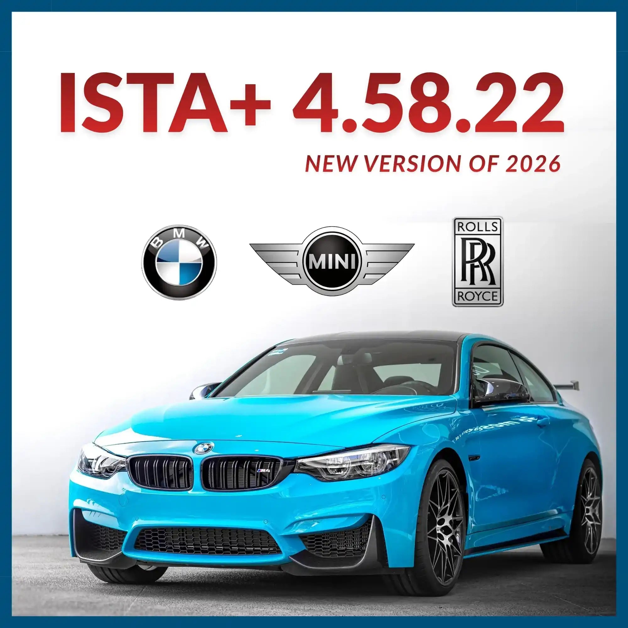 ISTA+ 4.58.22 BMW diagnostic software ISTA D download for BMW MINI Rolls-Royce coding programming Windows 10 11