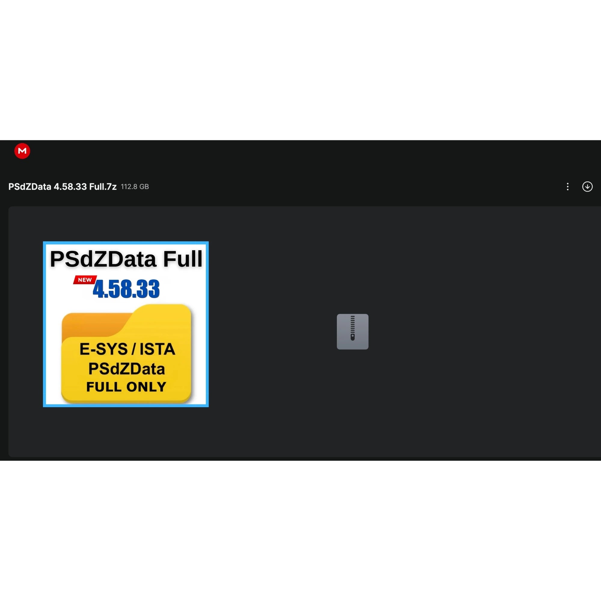 psdzdata full 4.58.33 mega cloud download archive for bmw e sys and ista full programming data