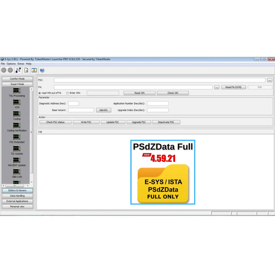 PSdZData Full 4.59.21 BMW E-Sys 3.30.1 coding and programming data package for ISTA and E-Sys download