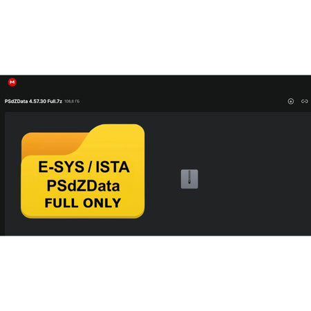 PSdZData Full 4.57.30 BMW database archive for E-Sys and ISTA diagnostics and coding