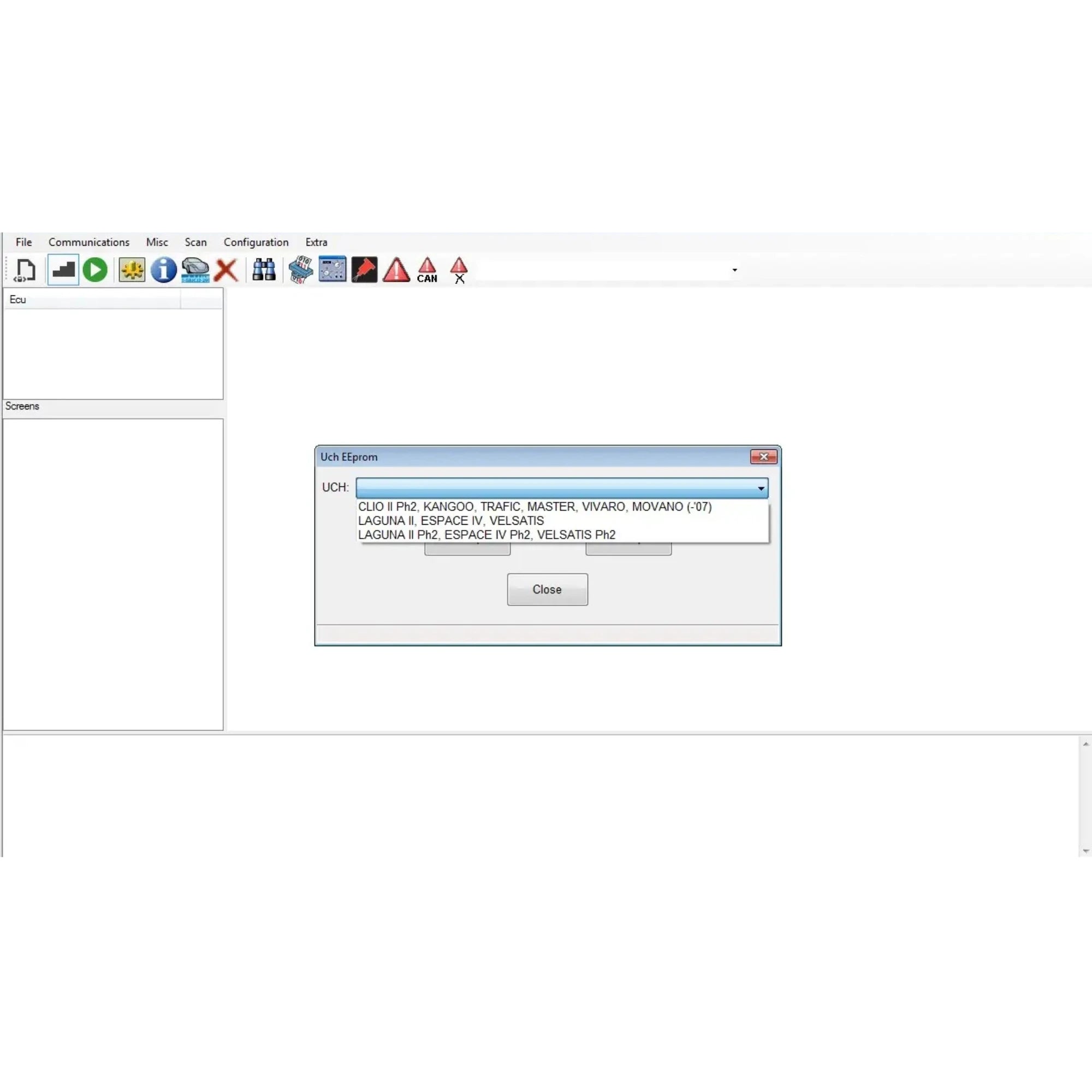 Renolink 2.11 UCH EEPROM read write Renault Dacia ECU memory programming software