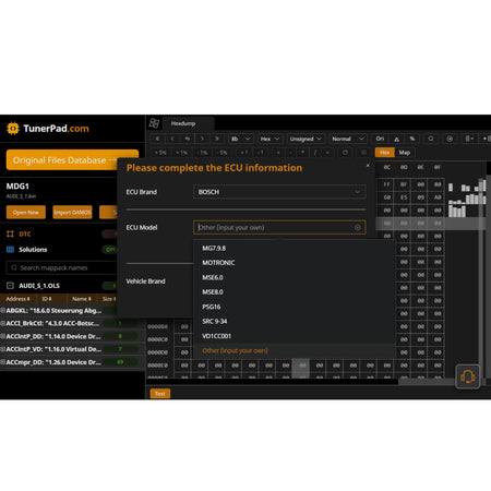 ProDiagTools DTC Remover 2024 software interface for automotive diagnostic with ECU selection options