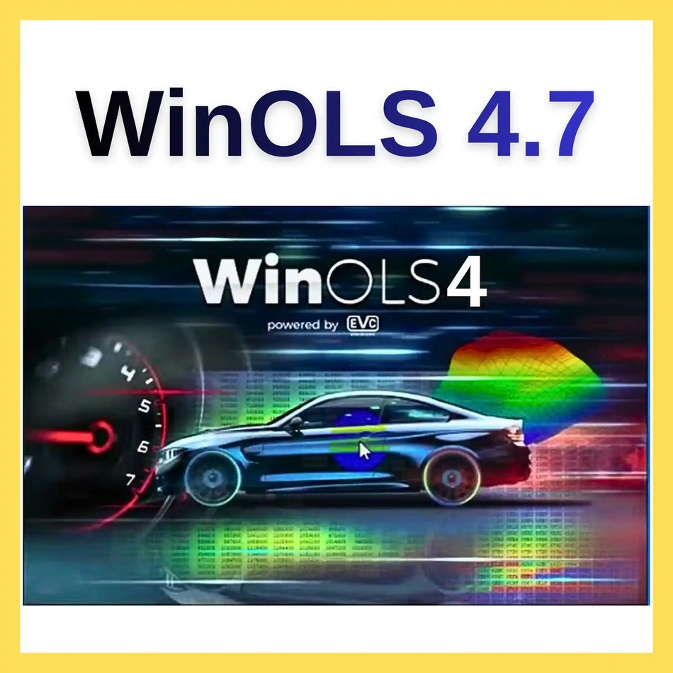 WinOLS 4.7 ECU tuning software interface for map editing, chiptuning and BIN file modification with 3D visualization and performance optimization tools