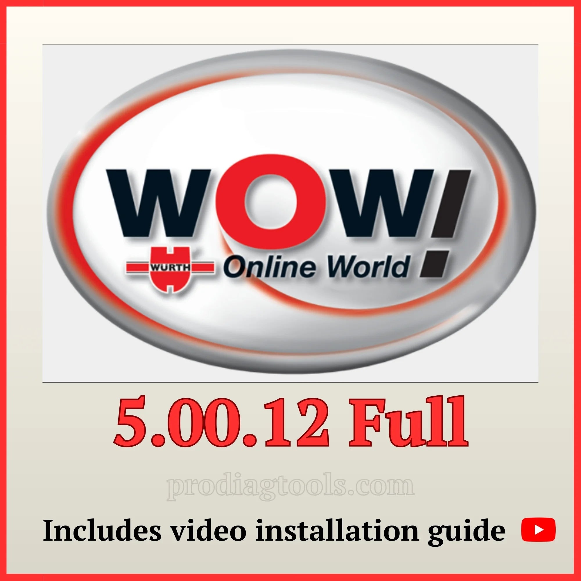 wurth wow 5.00.12 full diagnostic software autocom delphi obd2 multi brand
