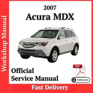 Acura MDX 2007 Workshop Manual | PDF Service & Repair Guide - Prodiagtools