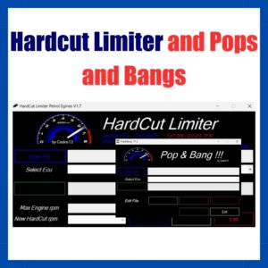 hardcut limiter and pops and bangs ECU tuning software for rev limiter launch control and crackle map modification