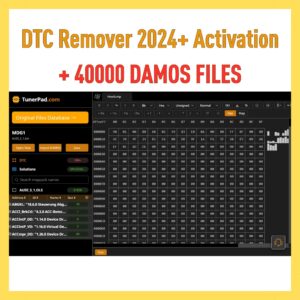 ProDiagTools DTC Remover 2024 with activation and 40000 DAMOS files on user interface