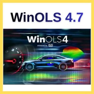 WinOLS 4.7 ECU tuning software interface for map editing, chiptuning and BIN file modification with 3D visualization and performance optimization tools